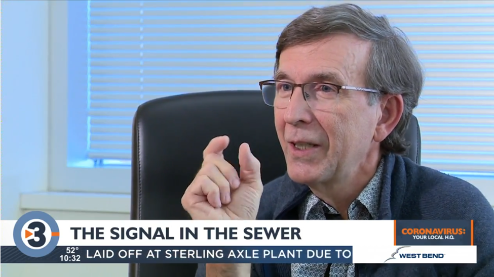 Scientist Martin Shafer speaking during an interview with Channel 3000.