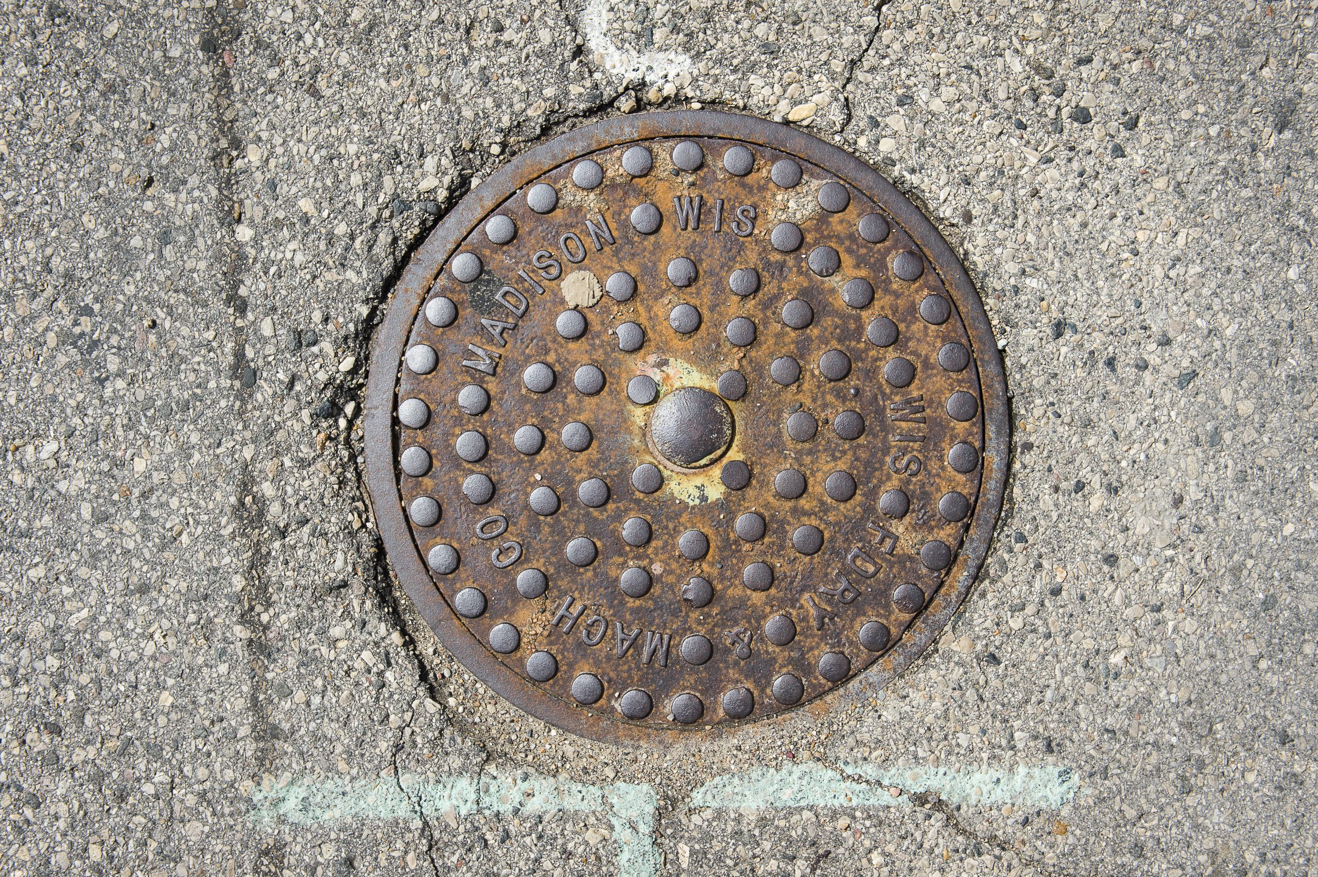 Manhole cover-Link to Wastewater Dashboards